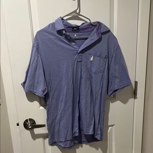 Johnnie O Men's Blue Striped Shirt